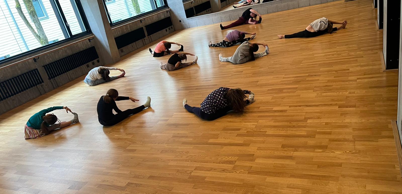Jazzdance, aufwärmen
